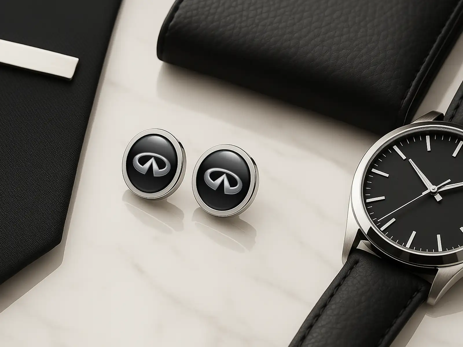 Infiniti Boutons de Manchette Homme Personnalisés Luxe Pro